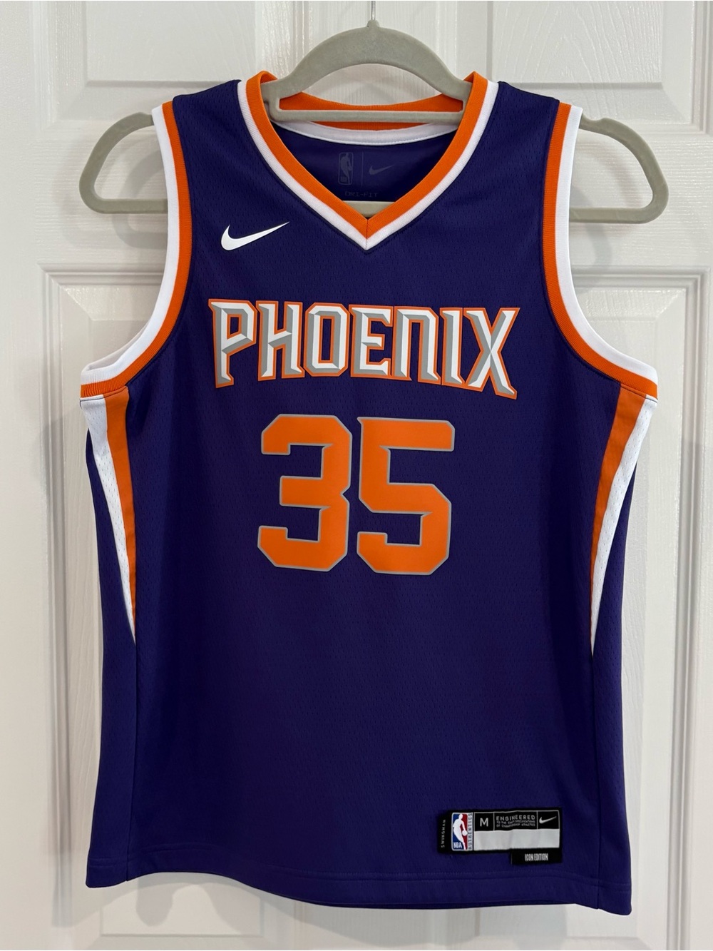 Nike Dri- Fit Phoenix Suns Kevin Durant #35 NBA Basketball Jersey- Youth M 10/12